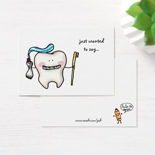 just wanted to sayfunny tooth cartoon