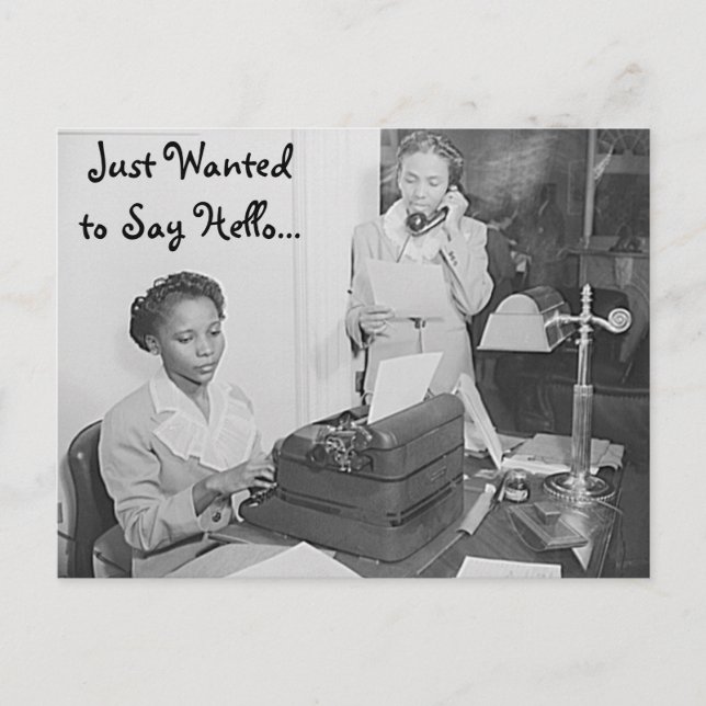 Just Wanted to Say Hello Postcard (Front)