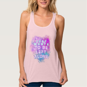Just Wants to Be Left Alone Autistic Pride T-Shirt Tank Top