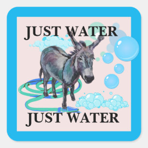 just water  square sticker