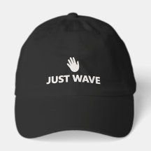 Just Wave Hand Waving Friendly Modern Hat