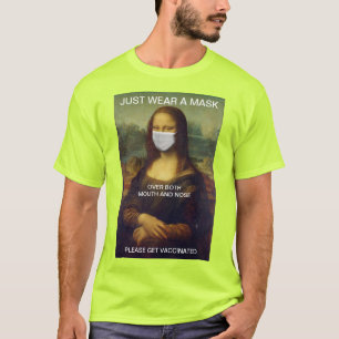 JUST WEAR A MASK Mona Lisa High Visibility T-Shirt