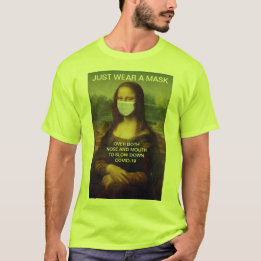 JUST WEAR A MASK Mona Lisa High Visibility T-Shirt