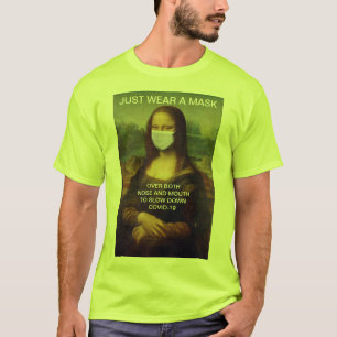 JUST WEAR A MASK Mona Lisa High Visibility T-Shirt