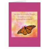 Just when the caterpillar thought (Front)