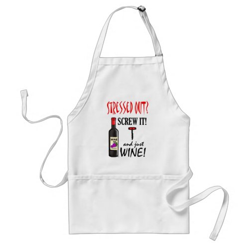 Just Wine Adult Apron