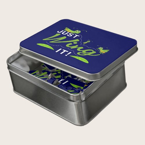 Just Wing it - Grasshopper Keep Trying Quote Jigsaw Puzzle