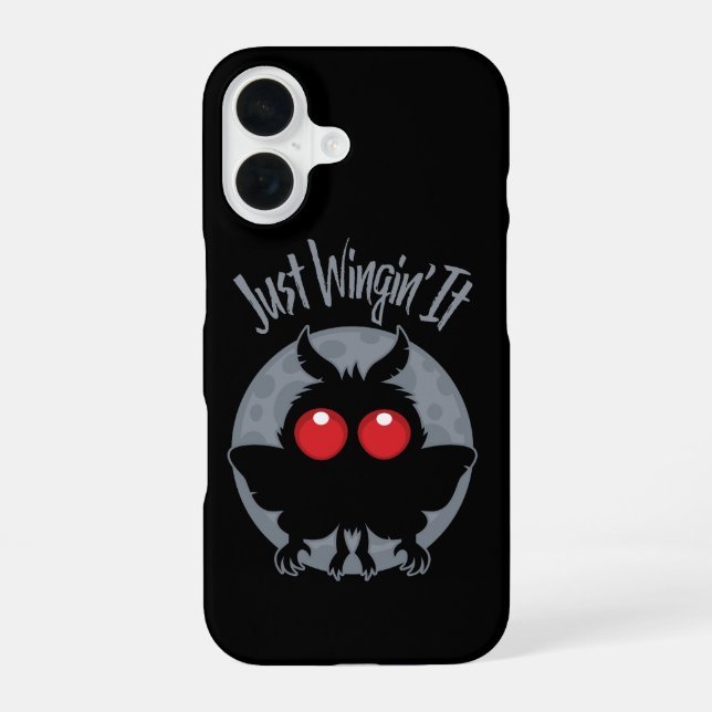 Just Wingin' It Mothman Mischief iPhone Case (Back)
