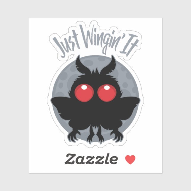 Just Wingin' It Mothman Mischief Sticker (Sheet)
