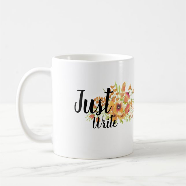 Just Write Motivation Mug (Left)