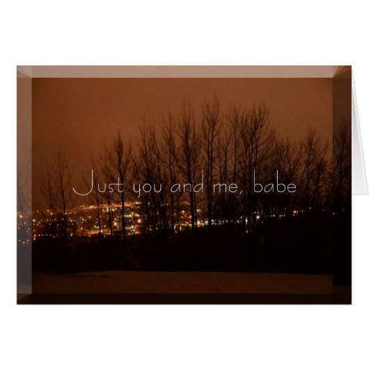 Just you and me cards (Front Horizontal)