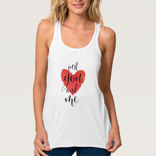 "Just You and Me" Valentine's Day Landing Tank Top (Front)