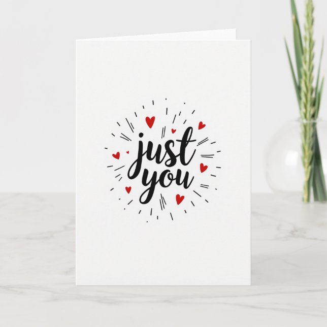 Just You Love Expression Card (Front)