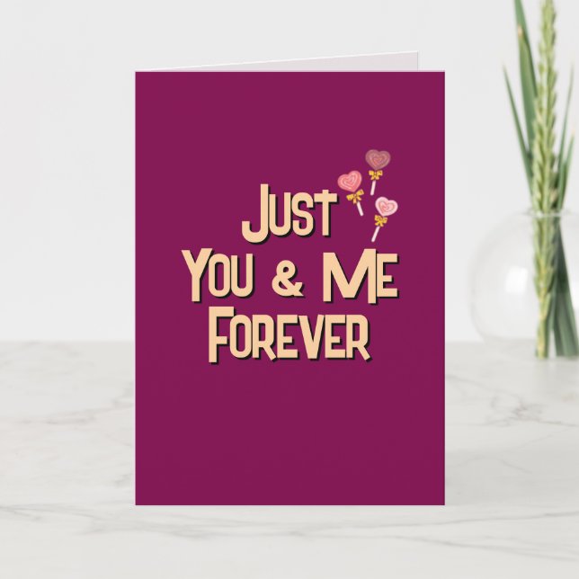 Just You & Me Forever Holiday Card (Front)