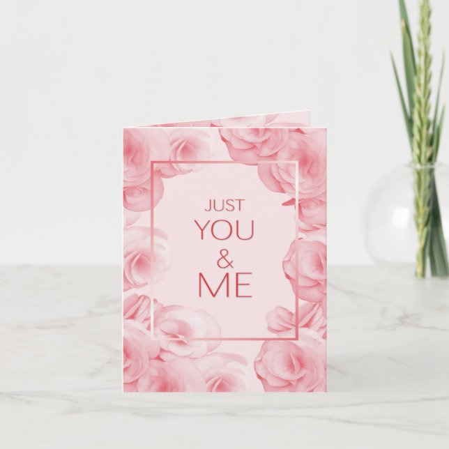 JUST YOU & ME | Greeting Card (Front)