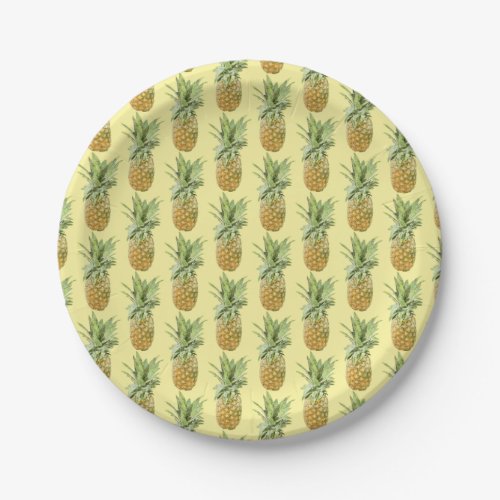 Just Yummy Pineapples Paper Plates