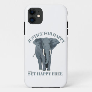 JUSTCE FOR HAPPY, SET HAPPY FREE iPhone 11 CASE
