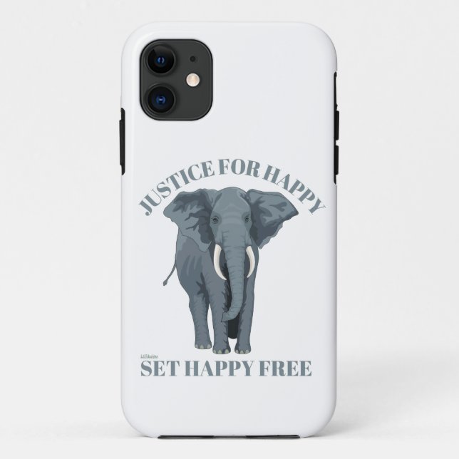 JUSTCE FOR HAPPY, SET HAPPY FREE                   Case-Mate iPhone CASE (Back)