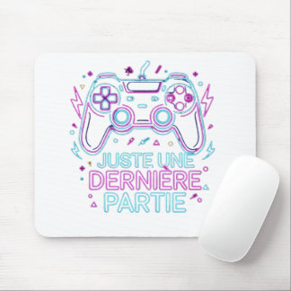 Juste Une Dernière Partie Gamer Mouse Pad - Retro