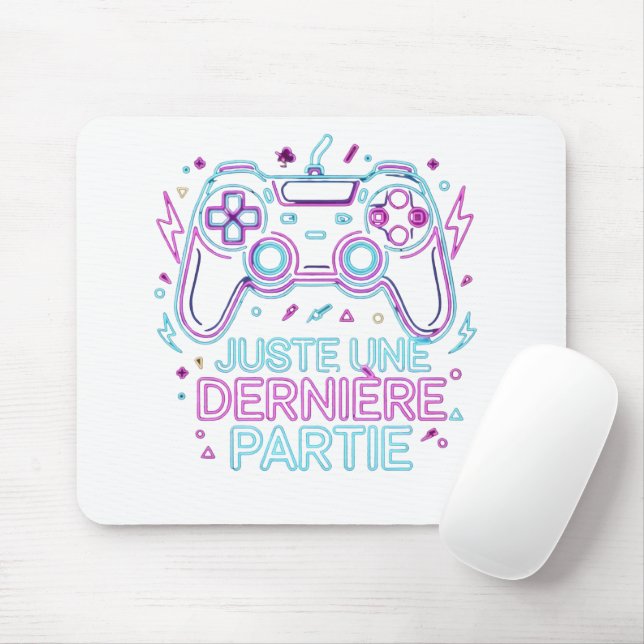 Juste Une Dernière Partie Gamer Mouse Pad - Retro (With Mouse)