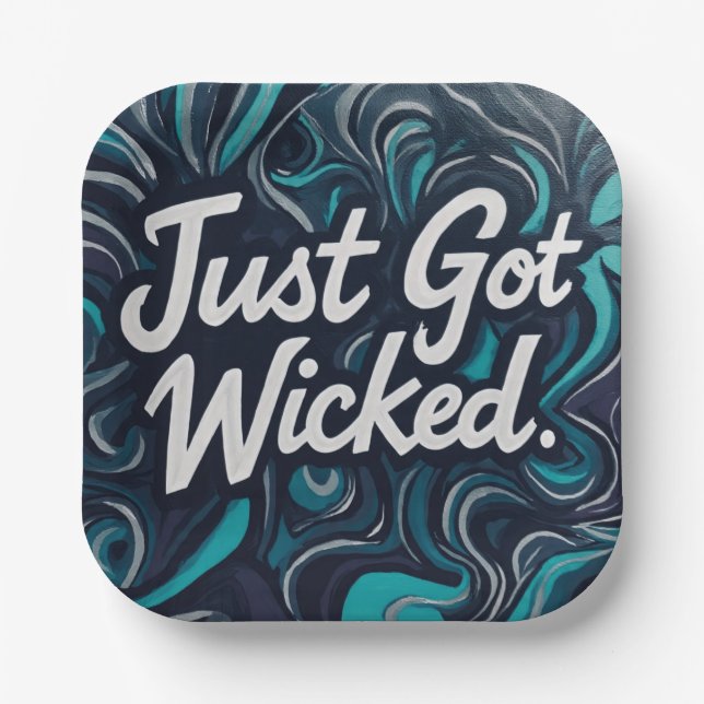 JustGotWicked  Paper Plates (Front)