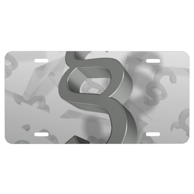 Justice 20161102 license plate (Front)