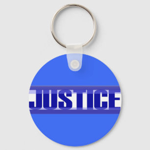 Justice (Barred) Keychain