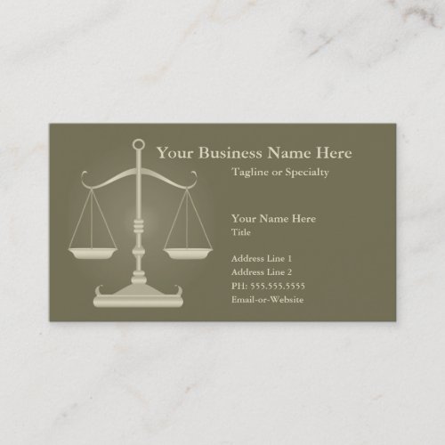 justice business card templates