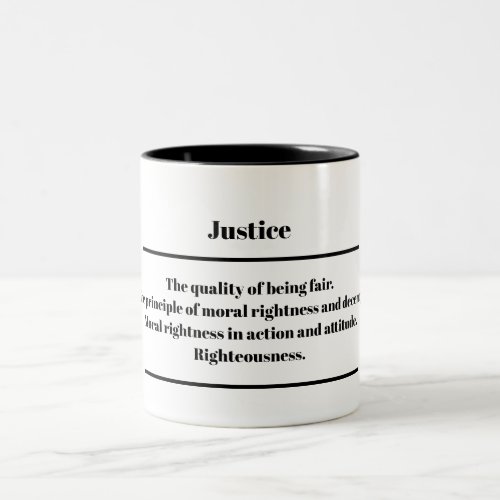 Justice Definition Mug