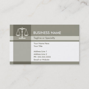 justice elegance business card