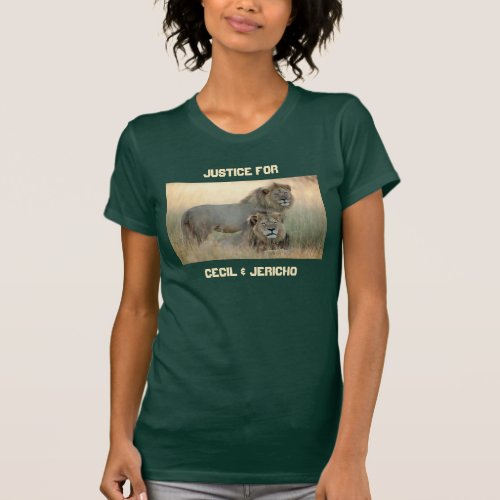 Justice for Cecil  Jericho Brother Lions T_Shirt