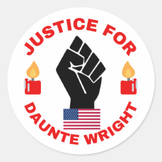 Justice for Daunte Wright Collection 1 Classic Round Sticker
