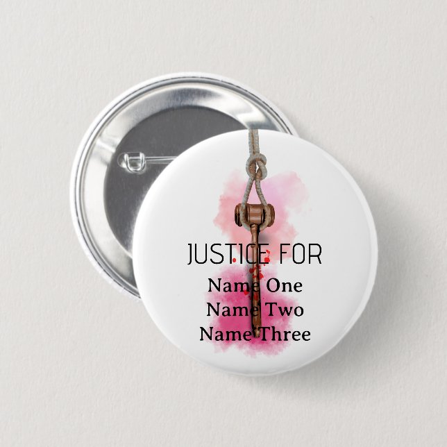 Justice for everyone button (Front & Back)