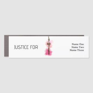 Justice for everyone car magnet