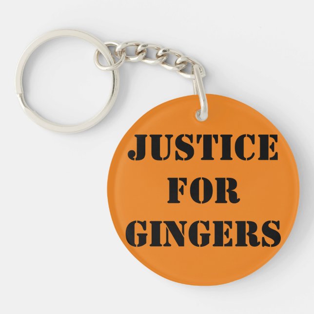 Justice for Gingers Keychain (Front)