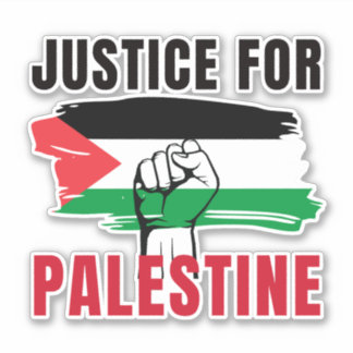 JUSTICE FOR PALESTINE  STICKER