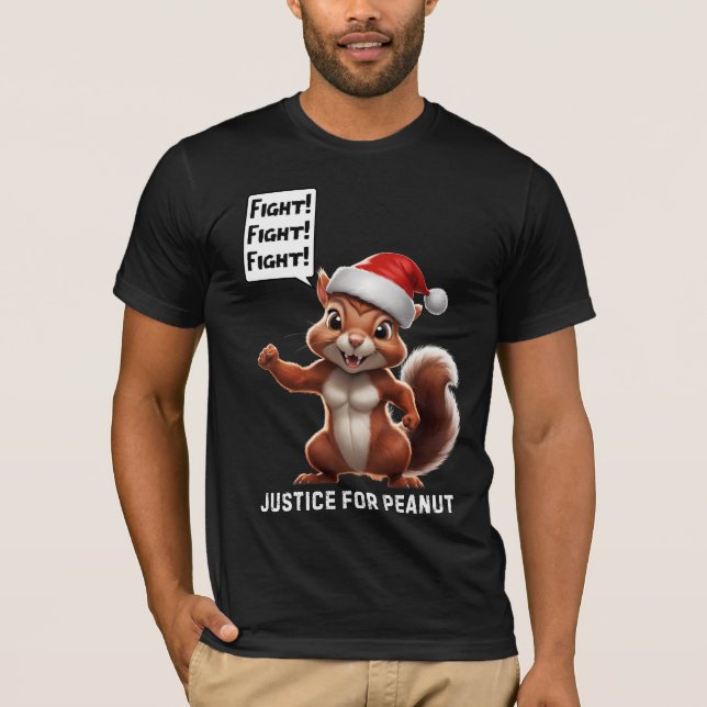 Justice for Peanut Christmas MAGA T-Shirt (Front)