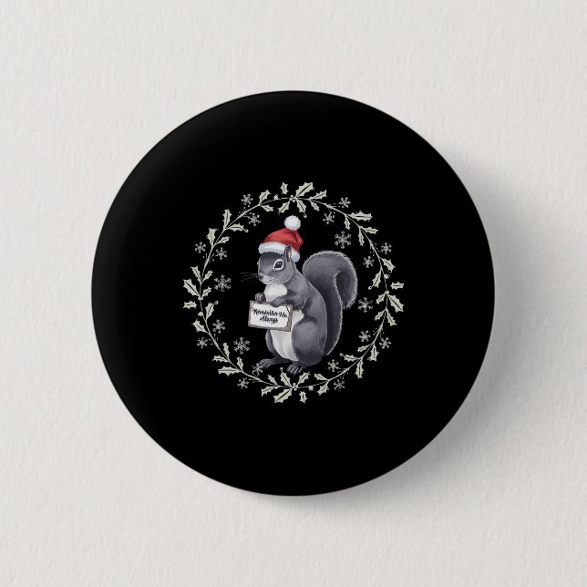 Justice For Peanut The Squirrel – Christmas Xmas S Button (Front)