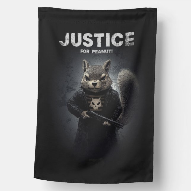 Justice for Peanut the Squirrel Flag (Front)