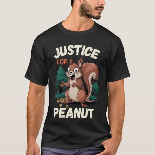 Justice For Peanut The Squirrel T-Shirt (Front)