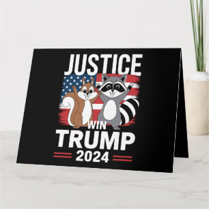 Justice For Peanut Win Trump 2024 Card