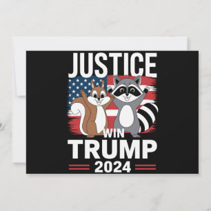 Justice For Peanut Win Trump 2024 Invitation
