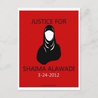 Justice for Shaima Alawadi Postcard
