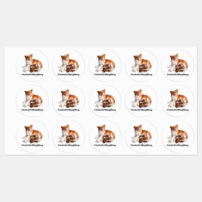 Justice for Wang Wang Labels (Sheet)