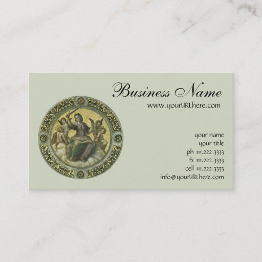 Customizable Justice (fresco in the Vatican) by Raphael Business Card