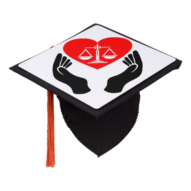 Justice Graduation Cap Topper (Angled)