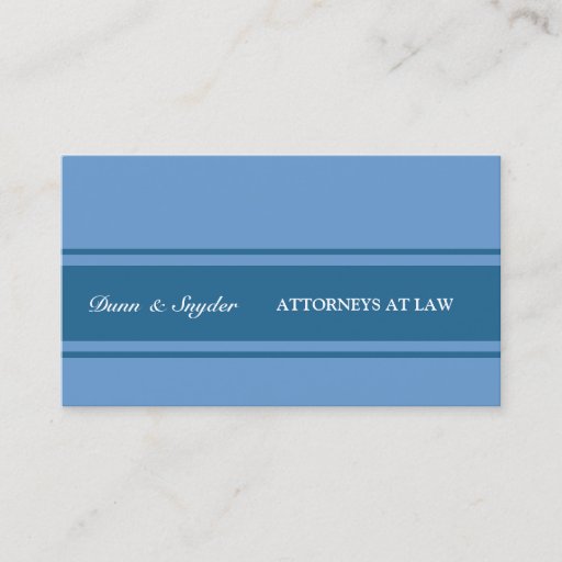 Customizable Modern Contemporary Attorney Law Cool 2 Blues Business Card Template