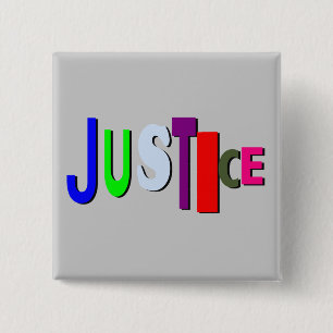 Justice in Color A Square Button