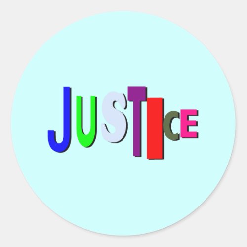 Justice in Color B Sticker