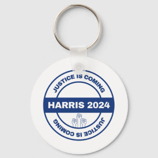 Justice is Coming | Kamala harris Walz Election Keychain